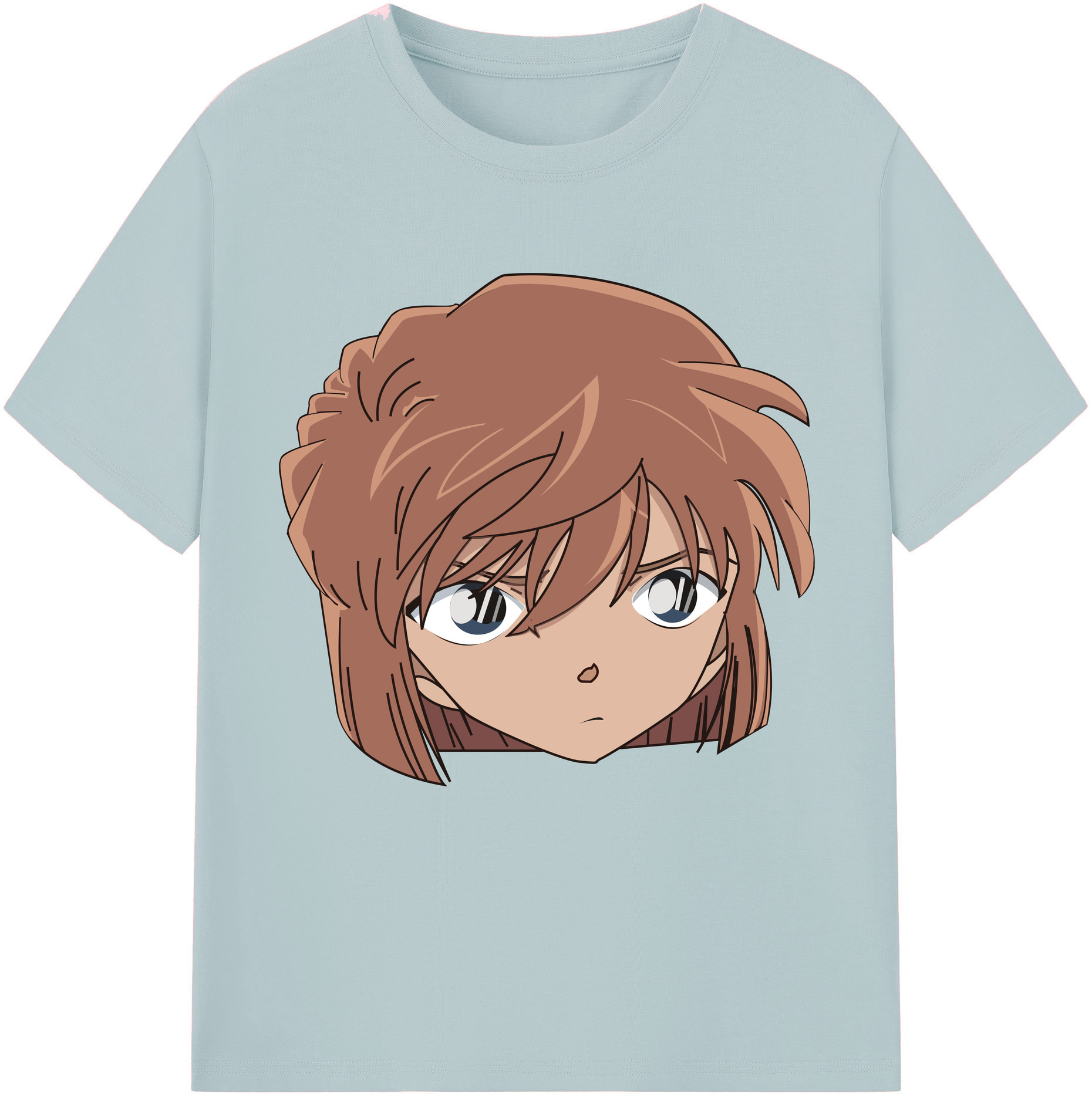 （画像用） 名探偵コナン 灰原 哀 はいばら あい Detective Conan Anita Hailey、Vi Graythorn Haibara Ai 綿100％半袖Tシャツ（フロントプリント）
